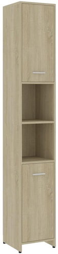 Shumee Koupelnová skříňka - dub sonoma, 30 × 30 × 183,5 cm, dřevotříska - Bathroom Cabinet - Main image