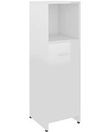 Kúpeľňová skrinka Shumee Kúpeľňová skrinka – biela, vysoký lesk, 30 × 30 × 95 cm, drevotrieska, 802594 - Koupelnová skříňka