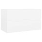 Shumee Skrinka pod umývadlo – biela, vysoký lesk, 80 × 38,5 × 45 cm, drevotrieska - Kúpeľňová skrinka