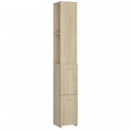 Shumee Koupelnová skříňka - dub sonoma, 25 × 25 × 170 cm, dřevotříska - Koupelnová skříňka