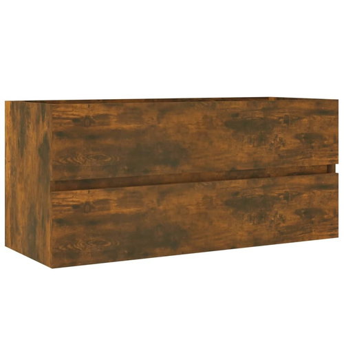 Shumee Washbasin Cabinet - Smoked Oak, 100 × 38,5 × 45 cm, composite wood - Bathroom Cabinet - Main image