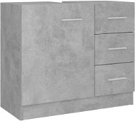 Shumee Skrinka pod umývadlo – betónovo sivá, 63 × 30 × 54 cm, drevotrieska - Kúpeľňová skrinka