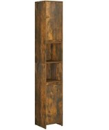 Shumee Koupelnová skříňka - kouřový dub, 30 × 30 × 183,5 cm, kompozitní dřevo - Koupelnová skříňka