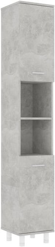 Shumee Koupelnová skříňka - betonově šedá, 30 × 30 × 179 cm, dřevotříska - Bathroom Cabinet - Main image