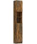Shumee Umývadlová skrinka – dymový dub, 32 × 25,5 × 190 cm, kompozitné drevo - Kúpeľňová skrinka