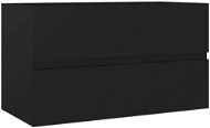 Shumee Skříňka pod umyvadlo - černá, 80 × 38,5 × 45 cm, dřevotříska - Koupelnová skříňka