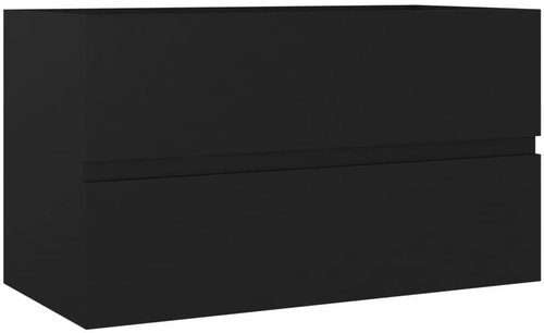 Shumee Skříňka pod umyvadlo - černá, 80 × 38,5 × 45 cm, dřevotříska - Bathroom Cabinet - Main image