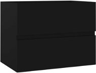 Shumee Skříňka pod umyvadlo - černá, 60 × 38,5 × 45 cm, dřevotříska - Koupelnová skříňka