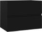 Shumee Skříňka pod umyvadlo - černá, 60 × 38,5 × 45 cm, dřevotříska - Koupelnová skříňka