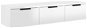 Shumee Nástěnná skříňka - lesklá bílá, 102 × 30 × 20 cm, kompozitní dřevo - Skříňka
