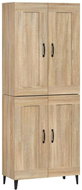 Shumee Skříň highboard - dub sonoma, 69,5 × 34 × 180 cm, kompozitní dřevo - Skříň