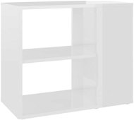 Shumee Odkládací skříňka - bílá s vysokým leskem, 60 × 30 × 50 cm, dřevotříska - Skříňka
