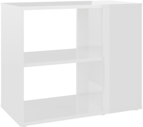 Shumee Odkládací skříňka - bílá s vysokým leskem, 60 × 30 × 50 cm, dřevotříska - Cabinet - Main image