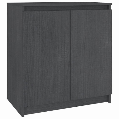 Shumee Odkládací skříňka - šedá, 60 × 36 × 65 cm, masivní borové dřevo - Cabinet - Main image