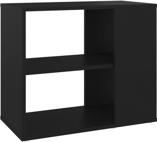 Shumee Odkládací skříňka - černá, 60 × 30 × 50 cm, dřevotříska - Cabinet - Main image