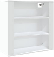 Shumee Nástěnná skříňka - bílá, 80 × 33 × 80 cm, kompozitní dřevo - Skříňka