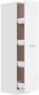 Shumee Úložná skříňka - bílá, 30 × 42,5 × 150 cm, dřevotříska  - Skříňka