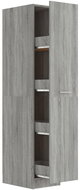Shumee Pull-out cabinet with compartments - sonoma grey, 30 × 42,5 × 150 cm - Cabinet