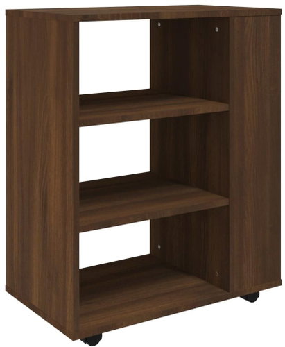 Shumee Cabinet on castors - brown oak, 60 × 35 × 75 cm, composite wood - Cabinet - Main image