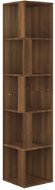 Shumee Rohová skříňka - hnědý dub, 33 × 33 × 164,5 cm, kompozitní dřevo - Skříňka