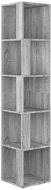 Shumee Rohová skříňka - šedá sonoma, 33 × 33 × 164,5 cm, kompozitní dřevo - Skříňka