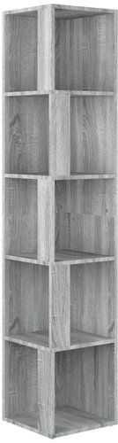 Shumee Rohová skrinka – sivá sonoma, 33 × 33 × 164,5 cm, kompozitné drevo - Skrinka - Hlavný obrázok