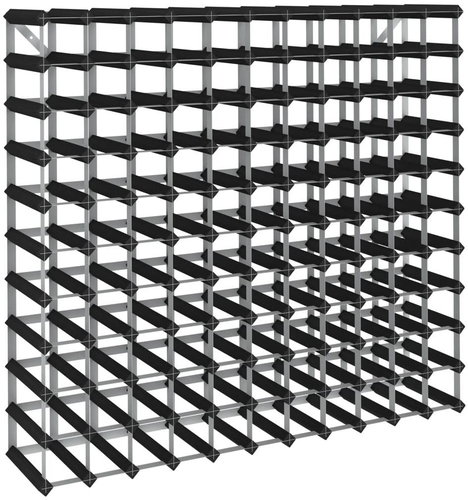 Shumee Wine rack for 120 bottles - black, solid pine wood - Wine Stand - Main image