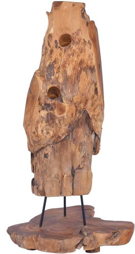 Shumee Stojan na víno na 8 lahví 40 × 30 × 80 cm, masivní teakové dřevo - Wine Stand - Main image