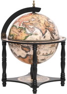 Shumee Globe bar wine rack - black, solid, eucalyptus wood - Wine Stand