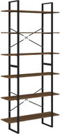 Shumee Vysoký regál hnědý dub 100 × 30 × 210 cm, kompozitní dřevo - Regál