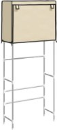 Shumee 2-poschodový úložný regál nad práčku Krém 71 × 29,5 × 170,5 cm, železo - Regál