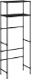 Shumee 2-poschodový úložný regál nad toaletu čierny 53,5 × 28 × 143 cm, železo - Regál