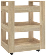 Shumee Kuchyňský vozík dub sonoma 60 × 45 × 80 cm, kompozitní dřevo - Vozík