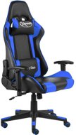 SHUMEE Otočná herná stolička modrá PVC, 20490 - Herná stolička