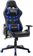 SHUMEE Gaming chair black and blue faux leather , 20502 - Gaming Chair