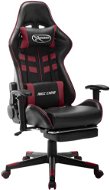 SHUMEE Gaming chair with footrest black and burgundy faux leather, 20517 - Gaming Chair