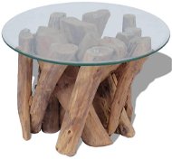 SHUMEE Konferenční stolek z masivního teaku 60 cm, 243473 - Konferenční stolek