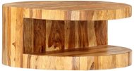 SHUMEE - Okrúhly konferenčný stolík 65 × 30 cm masívne palisandrové drevo, 287350 - Konferenčný stolík