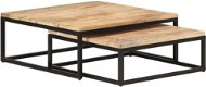 SHUMEE Hnízdové konferenční stolky 2 ks masivní mangovníkové dřevo, 320389 - Konferenční stolek