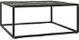 SHUMEE Konferenční stolek černý s černým mramorovým sklem 80 × 80 × 35 cm, 322878 - Konferenční stolek