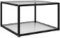 SHUMEE Konferenční stolek průhledný 60 × 60 × 35 cm tvrzené sklo, 322887 - Konferenční stolek
