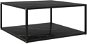 SHUMEE Konferenční stolek černý 80 × 80 × 35 cm tvrzené sklo, 322895 - Konferenční stolek