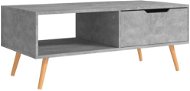 SHUMEE Konferenčný stolík betónovo sivý 100 × 49,5 × 43 cm drevotrieska, 326790 - Konferenčný stolík