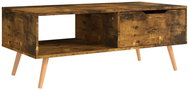 SHUMEE Konferenční stolek kouřový dub 100 × 49,5 × 43 cm dřevotříska , 326794 - Konferenční stolek