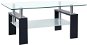 Konferenčný stolík SHUMEE Konferenčný stolík čierny a priehľadný 95 × 55 × 40 cm tvrdené sklo, 330303 - Konferenční stolek