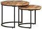 SHUMEE Hnízdové stolky 2 ks hrubé mangovníkové dřevo, 337999 - Konferenční stolek