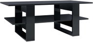 SHUMEE Konferenční stolek černý vysoký lesk 110 × 55 × 42 cm dřevotříska, 800547 - Konferenční stolek