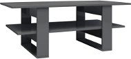 SHUMEE Konferenčný stolík sivý vysoký lesk 110 × 55 × 42 cm drevotrieska, 800548 - Konferenčný stolík