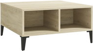 SHUMEE Konferenční stolek dub sonoma 60 × 60 × 30 cm dřevotříska, 805989 - Konferenční stolek