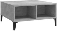 SHUMEE Konferenčný stolík betónovo sivý 60 × 60 × 30 cm drevotrieska, 805990 - Konferenčný stolík